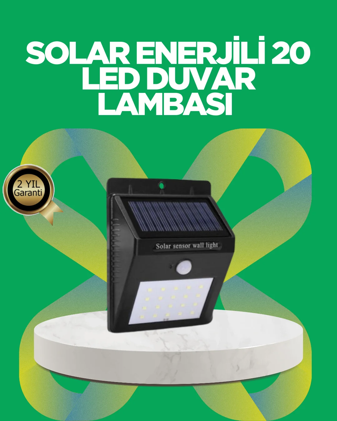 Solar Enerjili 20 LED Hareket Sensörlü Duvar Lambası Fiyatı, Yorumları ve Özellikleri