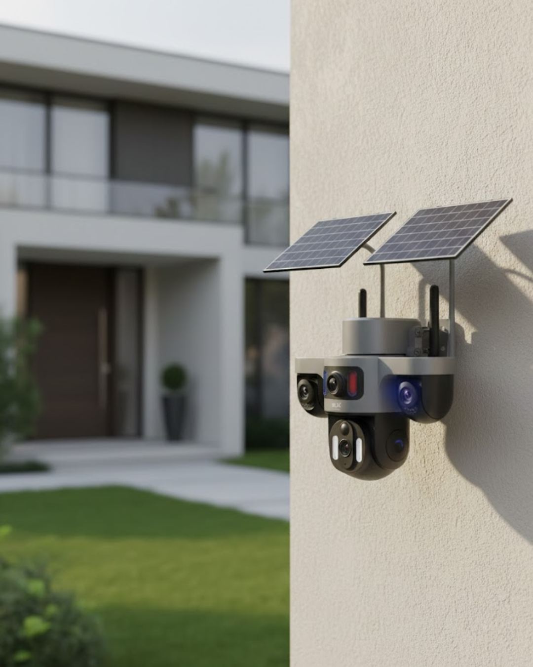 Solar Enerjili 4G IP Kamera Kablosuz Dış Mekan Güvenlik ve Uzakta