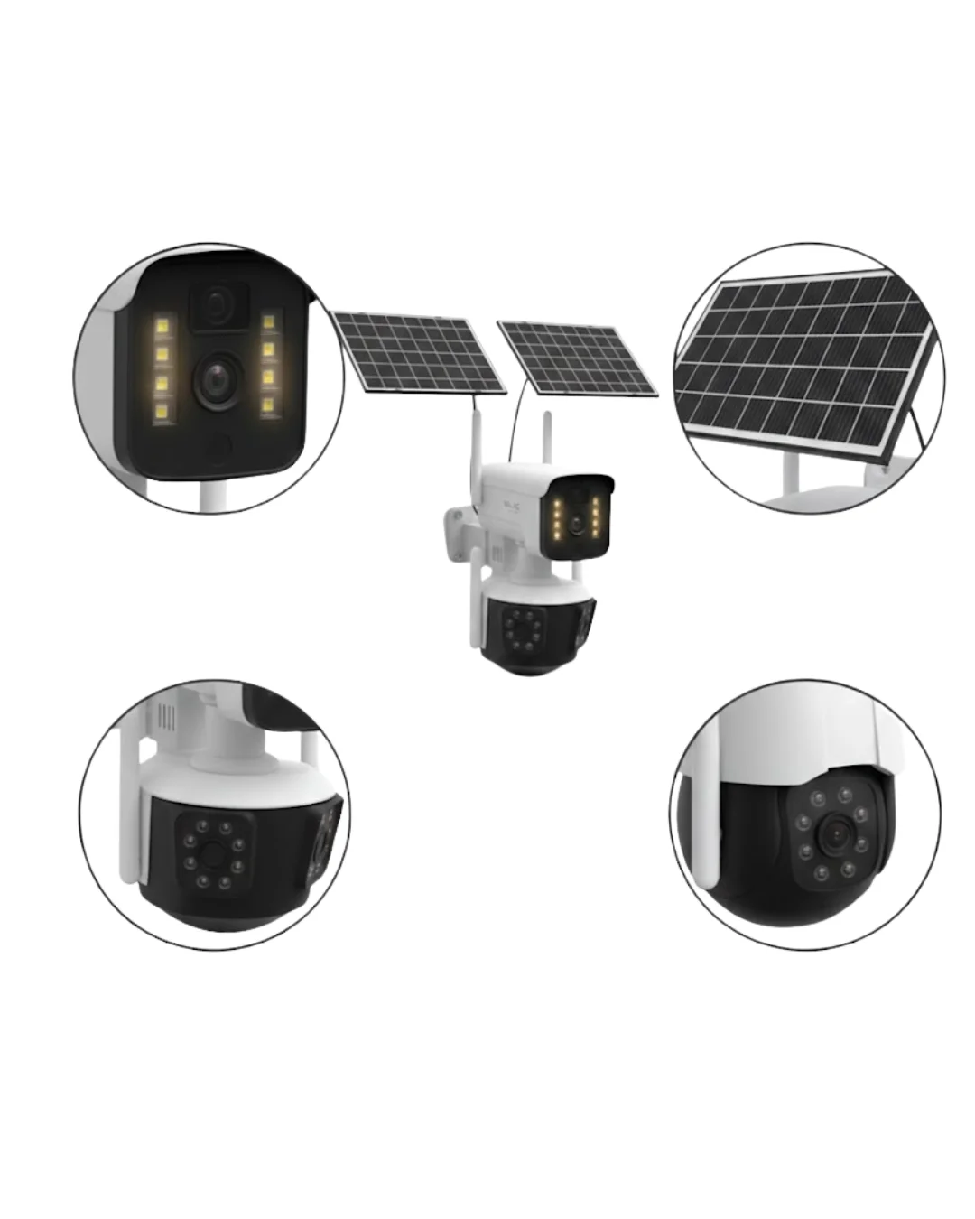 Solar Enerjili 4G Kablosuz Güvenlik Kamerası 12000mAh Bataryalı