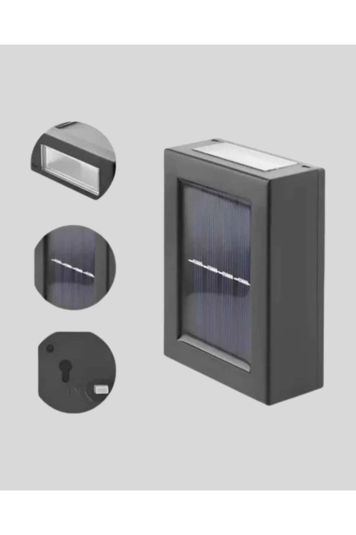 Solar Güçlü 6 LED Dış Mekan Lambası – Otomatik Aç/Kapa Işık Sensö