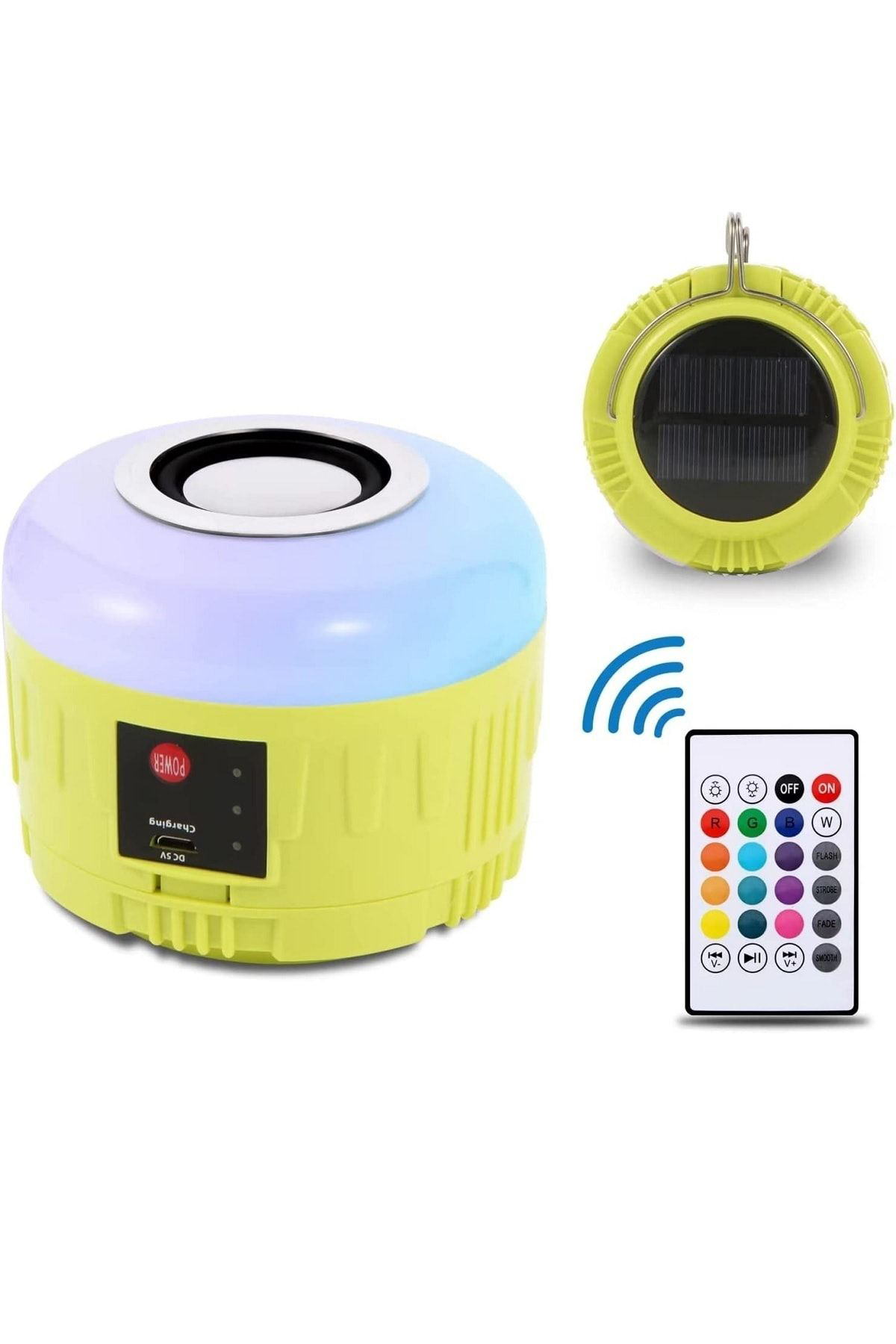Esk Solar Güneş Enerjili Kamp Çadir Lambasi İşiği Bluetooth Hoparlör 
