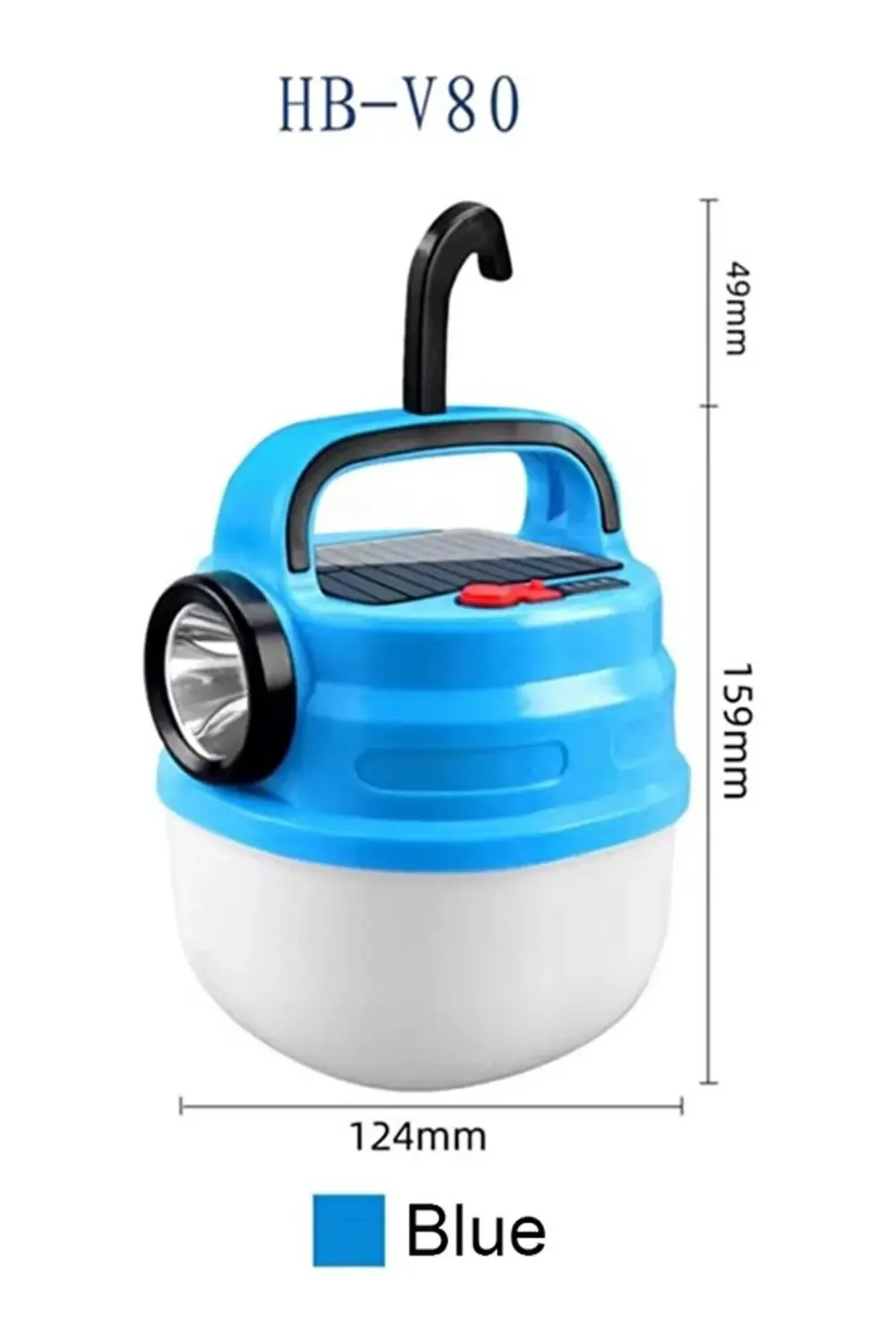 Solar Güneş Enerjili Kamp Lambası Büyük Boy Şarjlı El Feneri Işıl