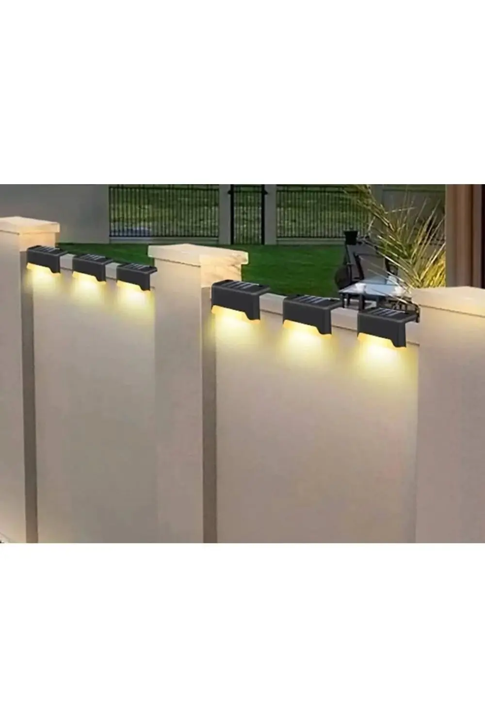 Solar Güneş Enerjili Köşebent Merdiven Veranda Bahçe Led Lamba Te