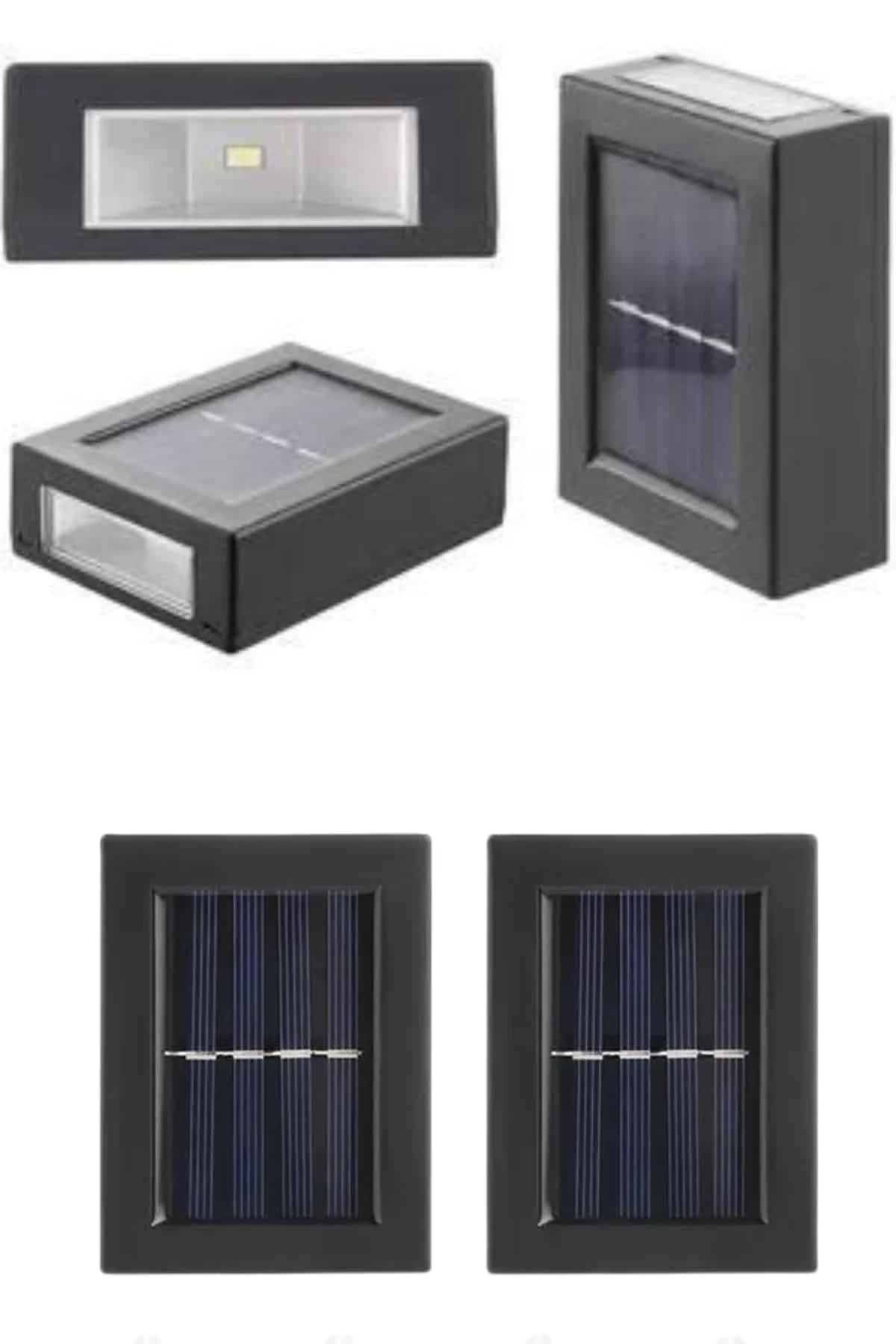Solar Güneş Enerjili Çift Taraflı Duvar Lambası Çift Taraflı Duva