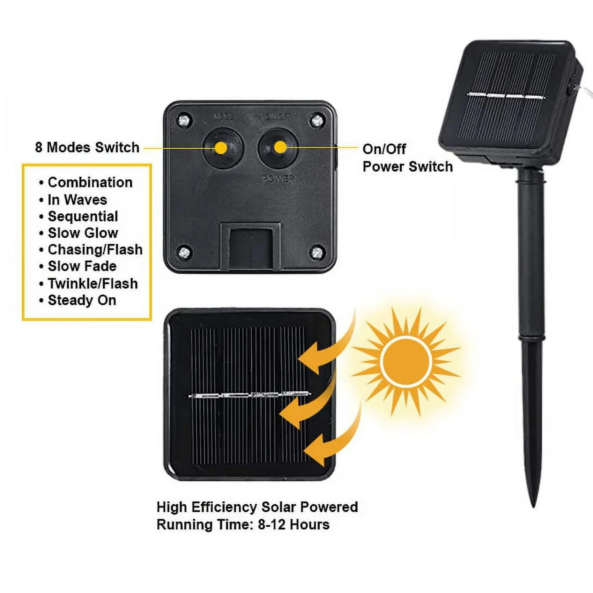 Solar Güneş Enerjili Gün Işığı 100led Solar Güneş Enerjili Gün Işığı 100led