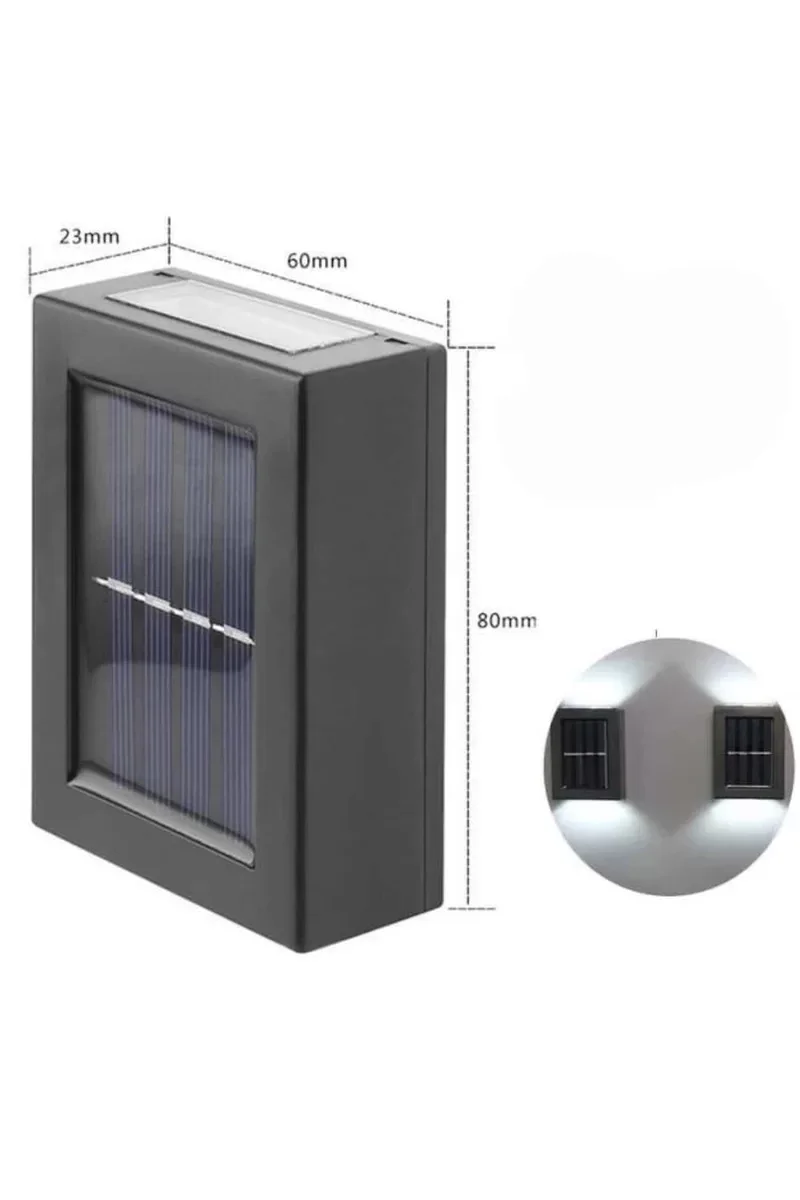 Solar Güneş Enerjili Bahçe Aydınlatması - Dayanıklı LED Işıklı Lamba