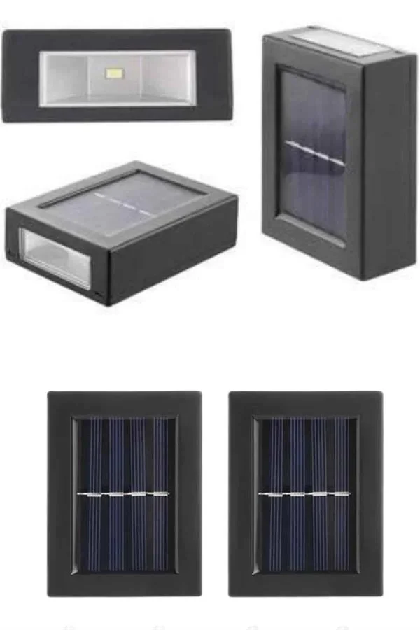 Solar Güneş Enerjili Çift Taraflı Duvar Lambası Çift Taraflı Duva