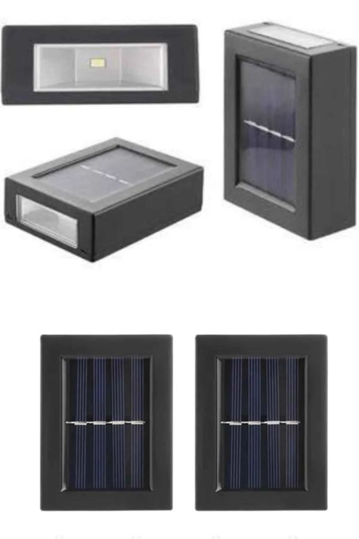 Solar Güneş Enerjili Çift Taraflı Duvar Lambası Çift Taraflı Duva