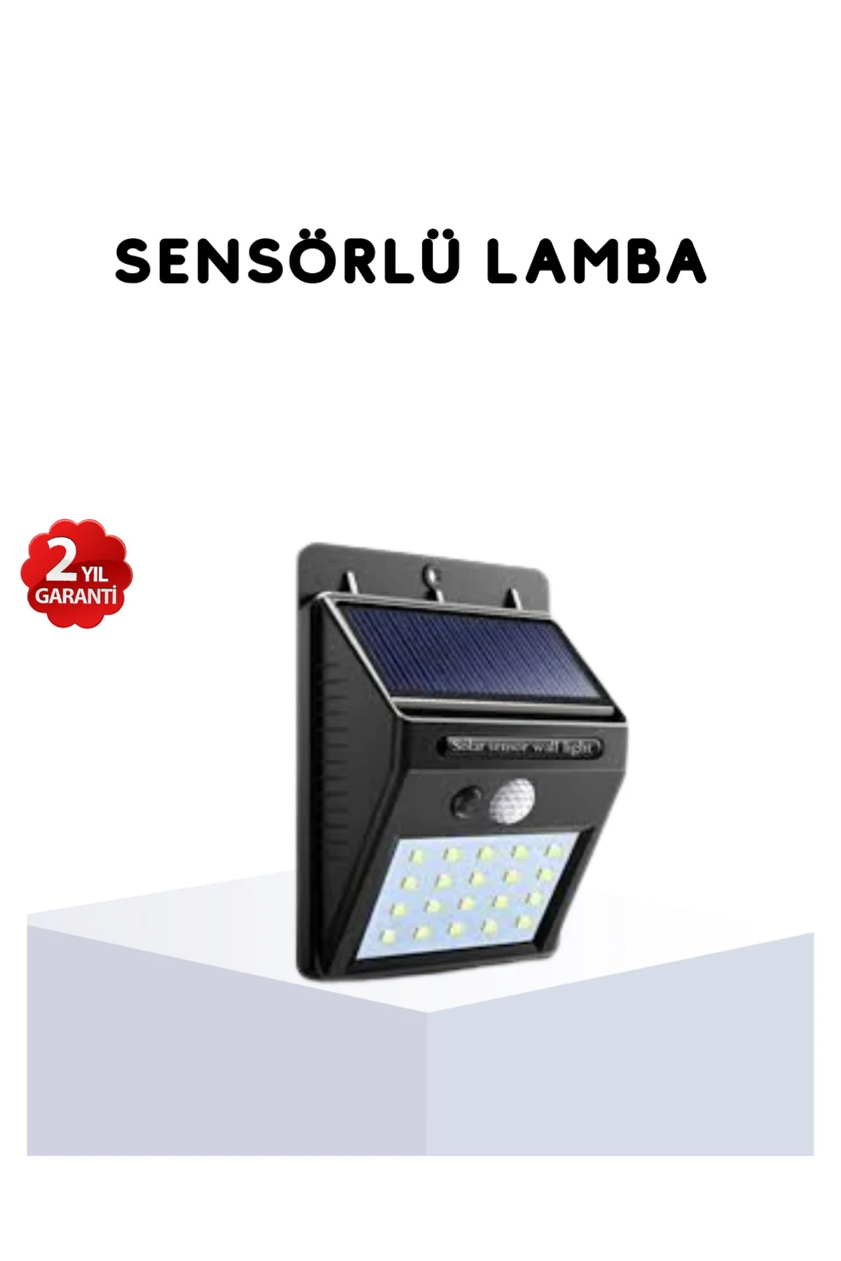 Solar Güneş Enerjili Hareket Sensörlü 4 Taraflı Bahçe Lambası – IP65 Su Geçirmez, 100 LED