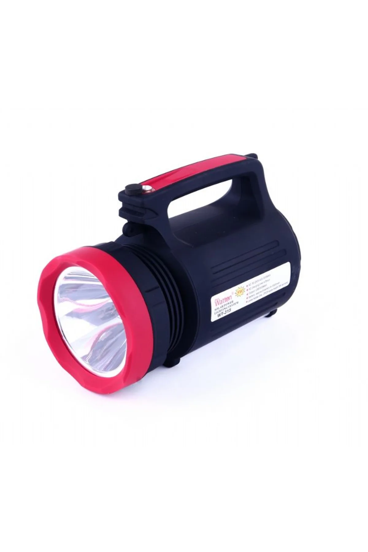 SOLAR GÜNEŞ ENERJİLİ FENER IŞILDAK LED AMPÜL WATTON WT-315 Siyah
