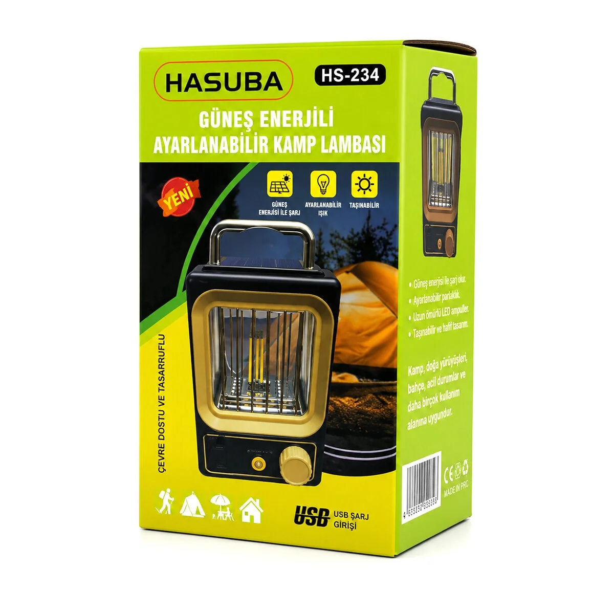 Solar - Güneş Enerjili Usb Şarjlı Nostalji Solar Lamba 1500mah Hs-234 Bx40 Fiyatı, Yorumları ve Özellikleri