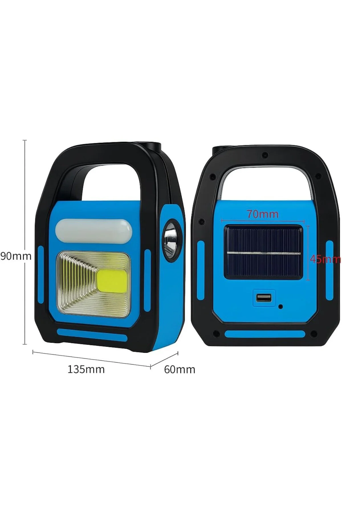 Solar Işıldak Fener | Güneş Enerjili ve USB Şarjlı Kamp Lambası |