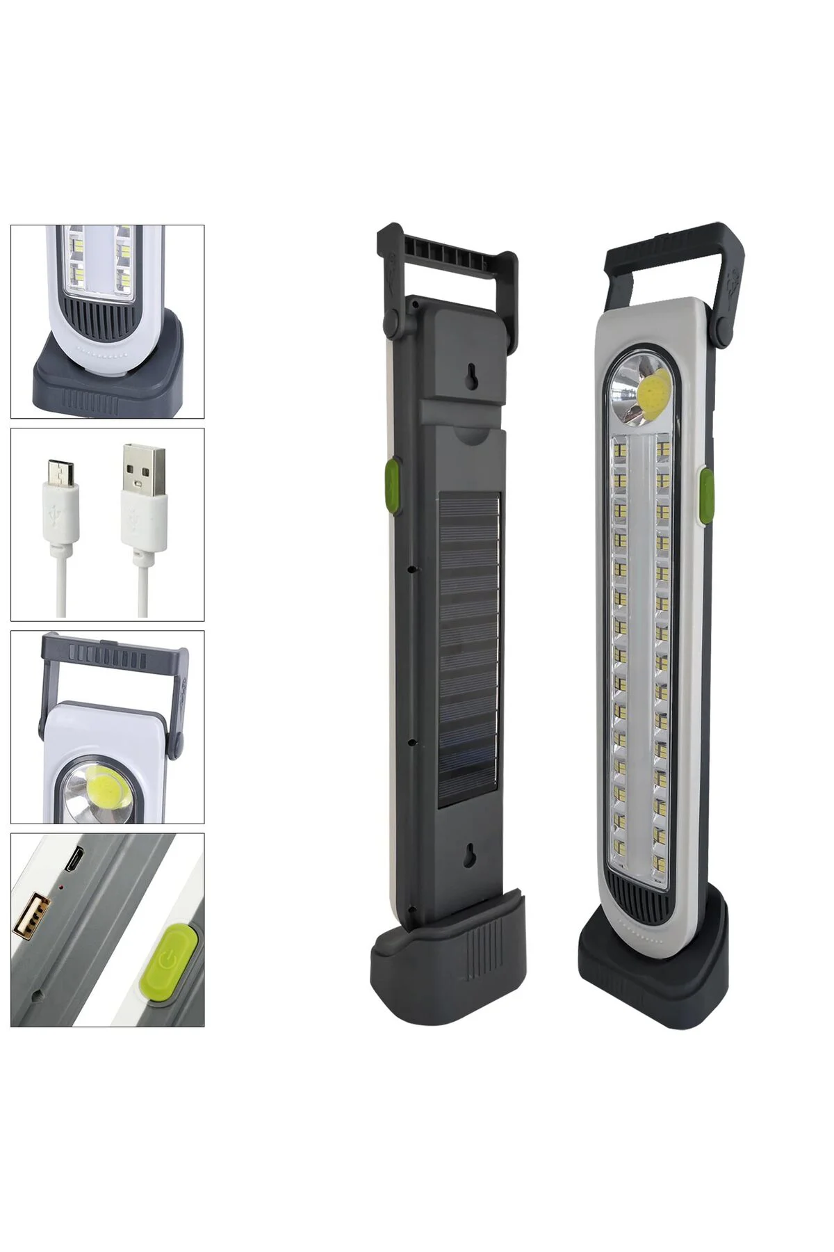 SOLAR IŞILDAK ŞARJLI 60 SMD+COB LED+FLORASAN 3600MAH POLAXTOR HEL