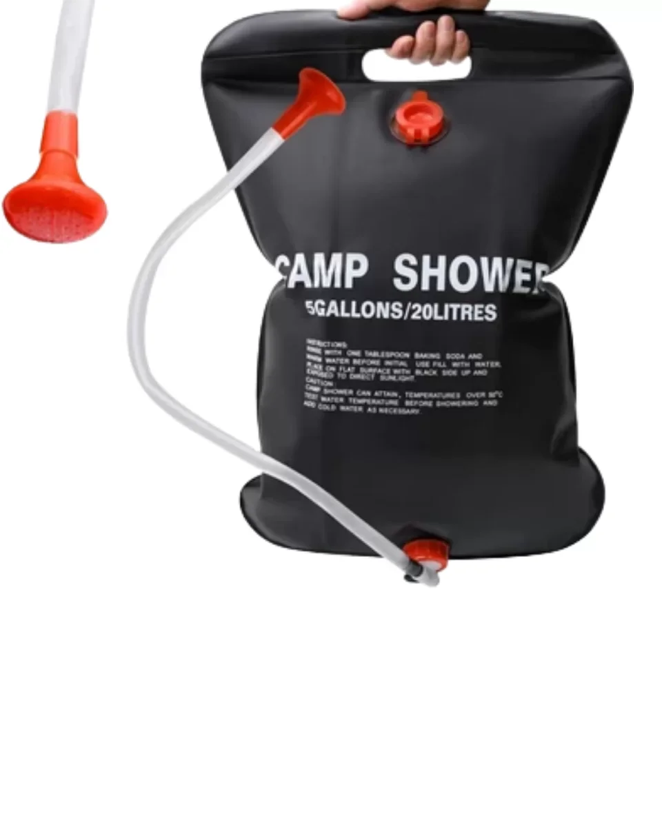 Solar Isıtmalı 20 Litre Taşınabilir Kamp Duşu - Yeni Nesil Hijyen Çözümü