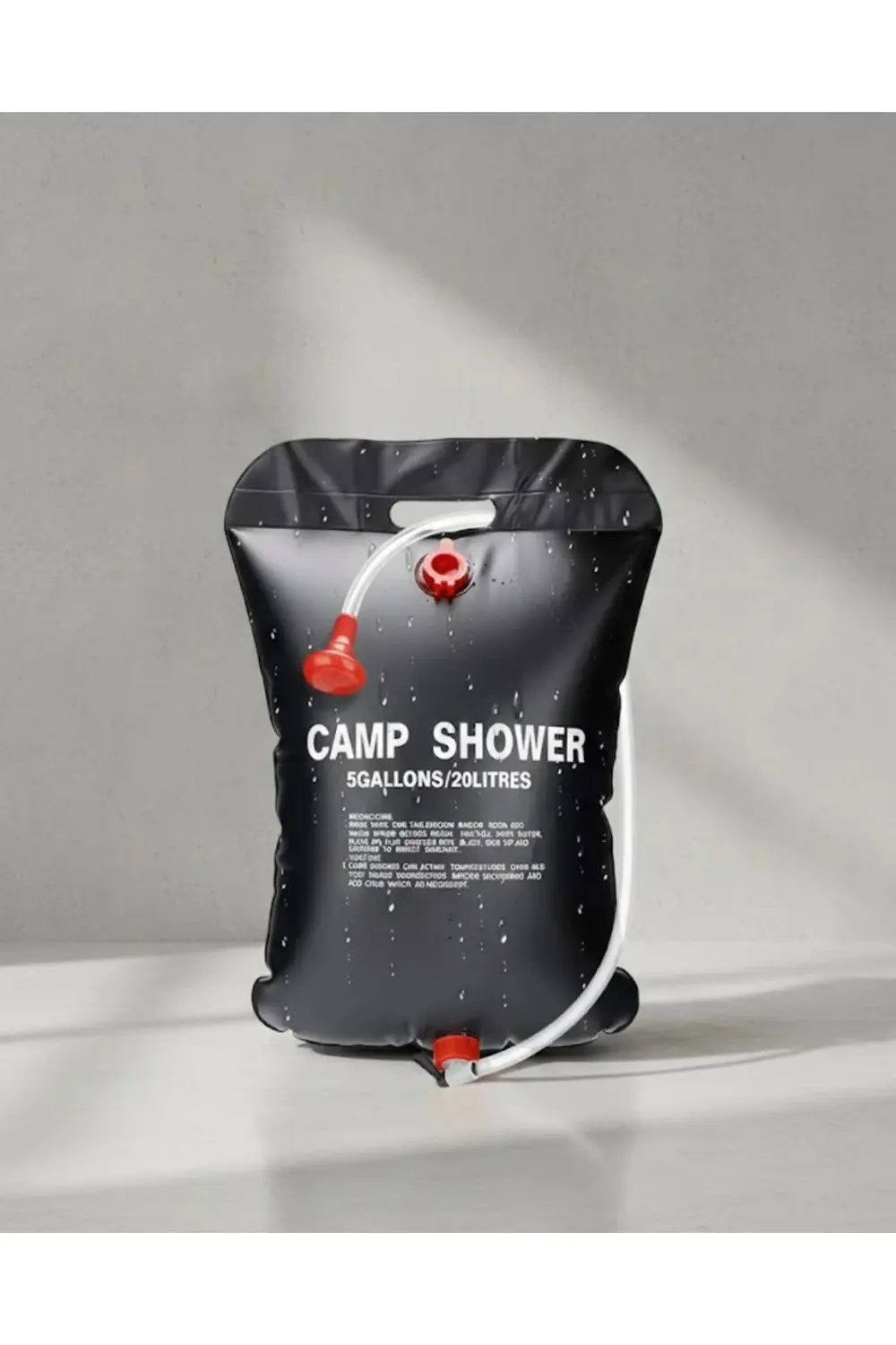 Solar Kamp Duşu 20 Litre Taşınabilir Şeffaf Su Seviyeli Dış Mekan