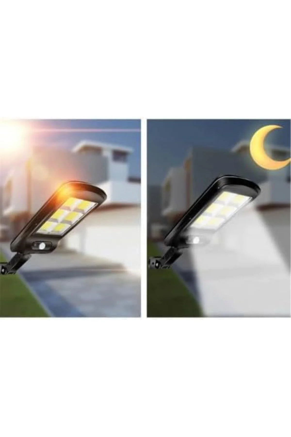SOLAR KUMANDALI LEDLİ SOKAK BAHÇE LAMBASI ÇİFT PİLLİ 1200-2