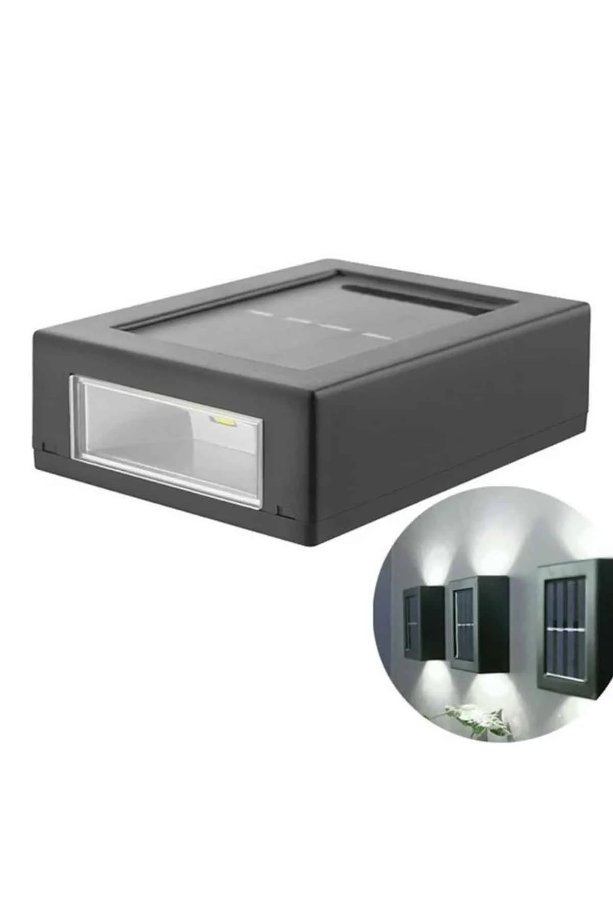 Solar Lamba Dekoratif Aplik Su Geçirmez Led Işıklı Duvar Lambası