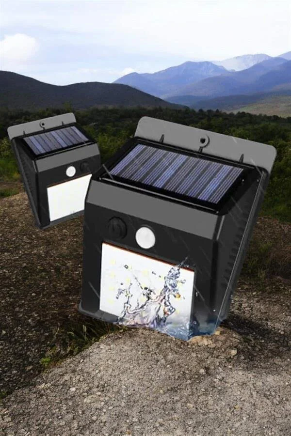 Solar Lamba - Hareket Sensörlü LED Bahçe Aydınlatması Su Geçirmez