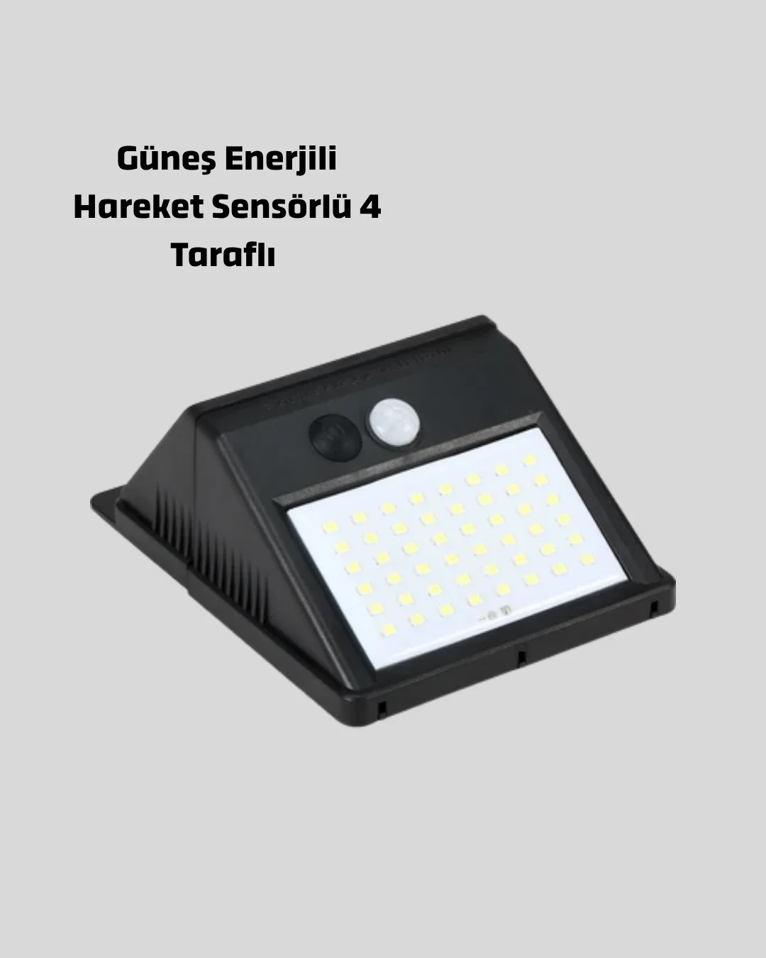 Solar LED Bahçe Aydınlatma – Hareket Sensörlü, Güneş Paneliyle Şarj Olan, IP65 Dayanıklı