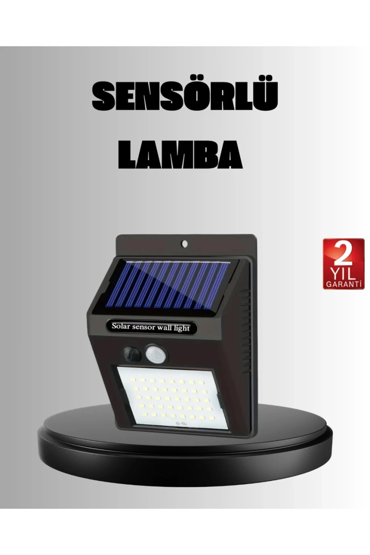 Solar Led Bahçe Aydınlatma – Hareket Sensörlü, Güneş Paneliyle Şa