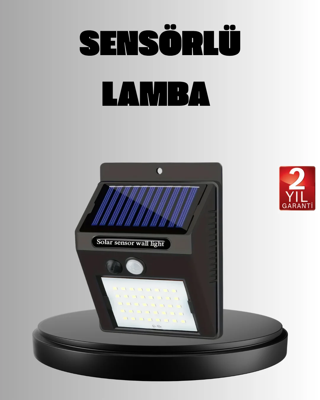Solar LED Bahçe Aydınlatma – Hareket Sensörlü, Güneş Paneliyle Şarj Olan, IP65 Dayanıklı Solar LED Bahçe Aydınlatma – Hareket Sensörlü, Güneş Paneliyle Şarj Olan, IP65 Dayanıklı