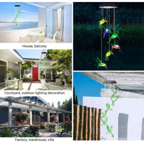 Solar Led Işıklı Kuşlu Bahçe Dekoru 6 Ledli,Renkli Işık Solar Led Işıklı Kuşlu Bahçe Dekoru 6 Ledli,Renkli Işık