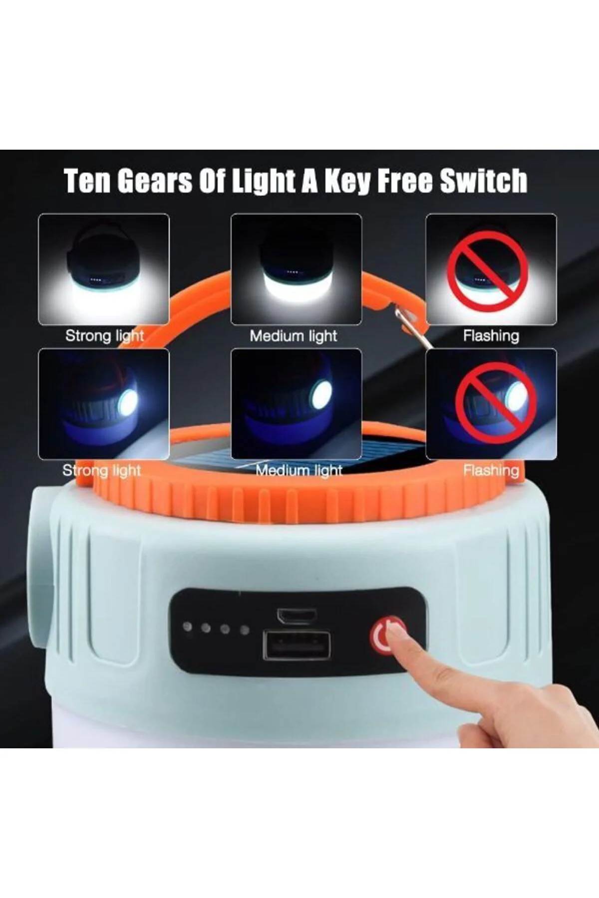 Solar Led Kamp Lambası