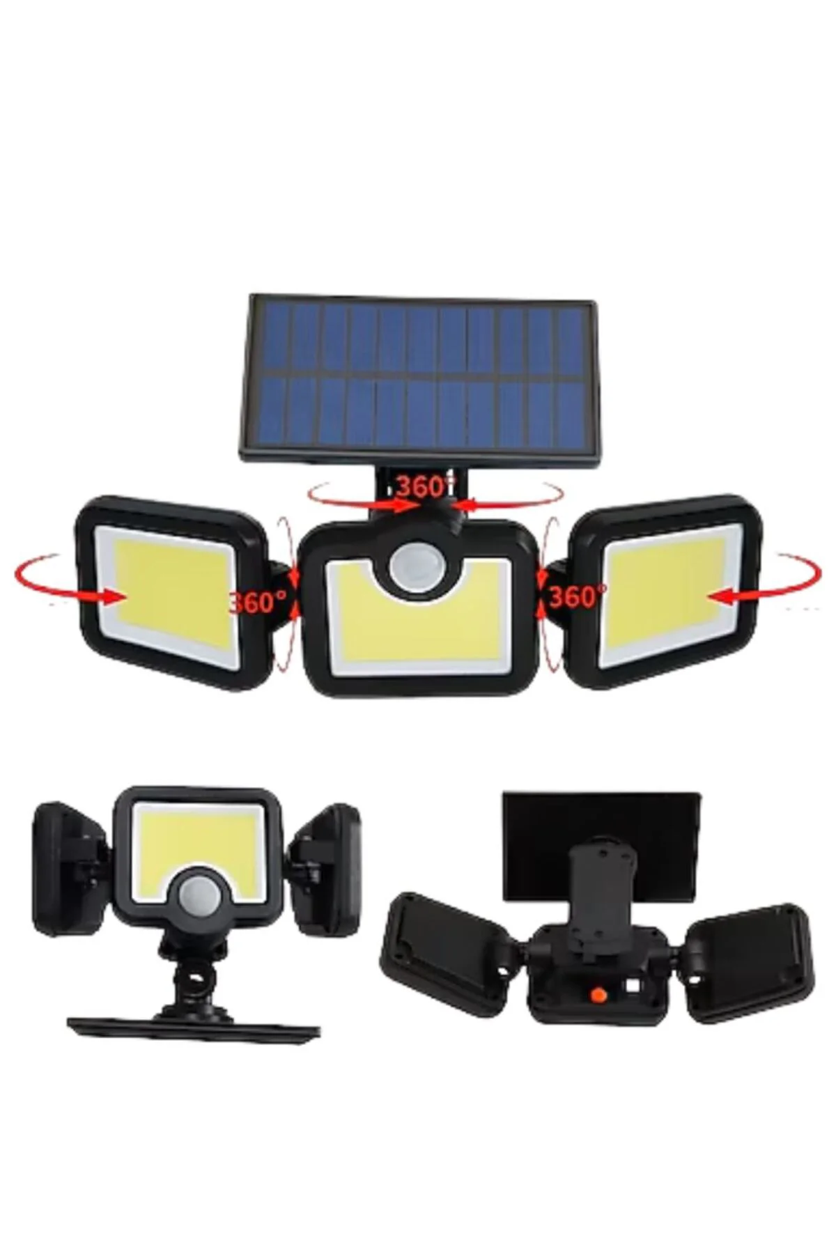 Solar LED Projektör Sensörlü Dış Mekan Güvenlik Lambası