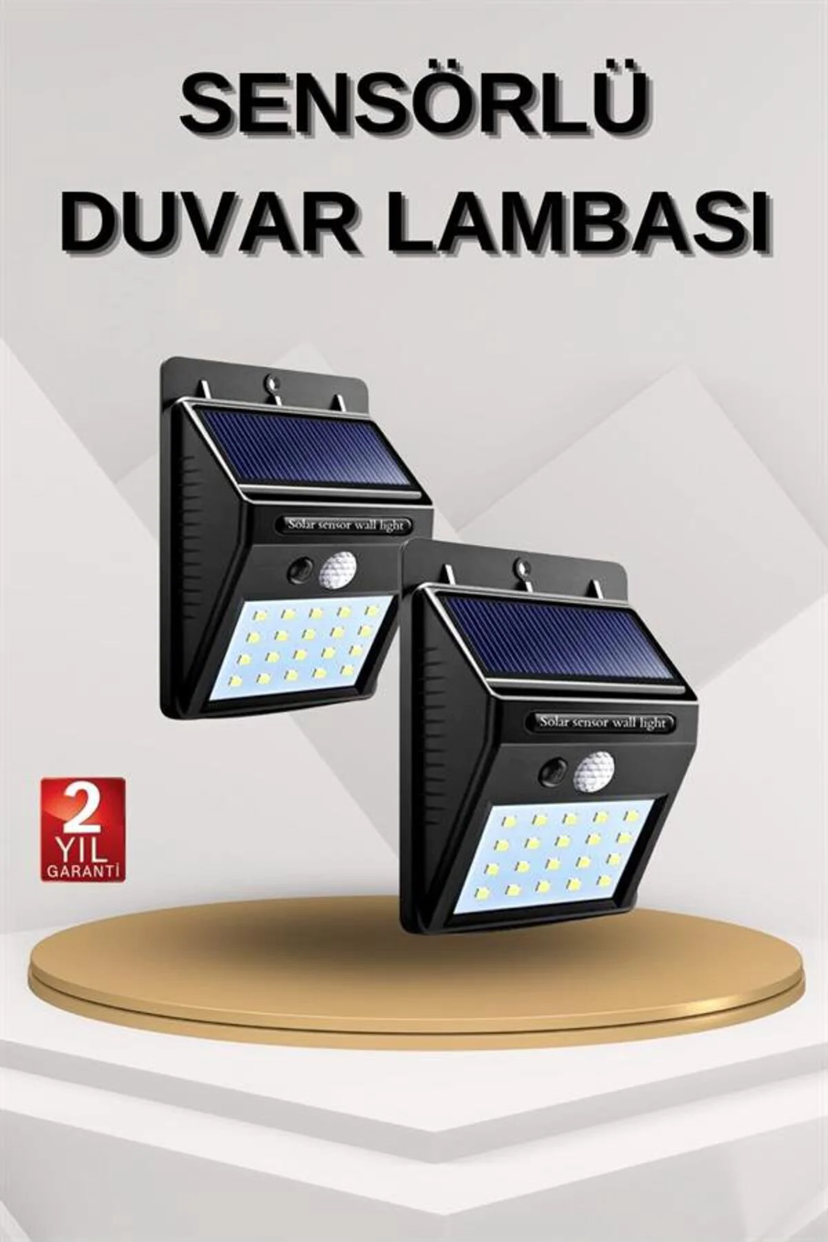 Solar Panelli 3 Lens Dış Mekan Güvenlik Kamerası Hareket Algılama