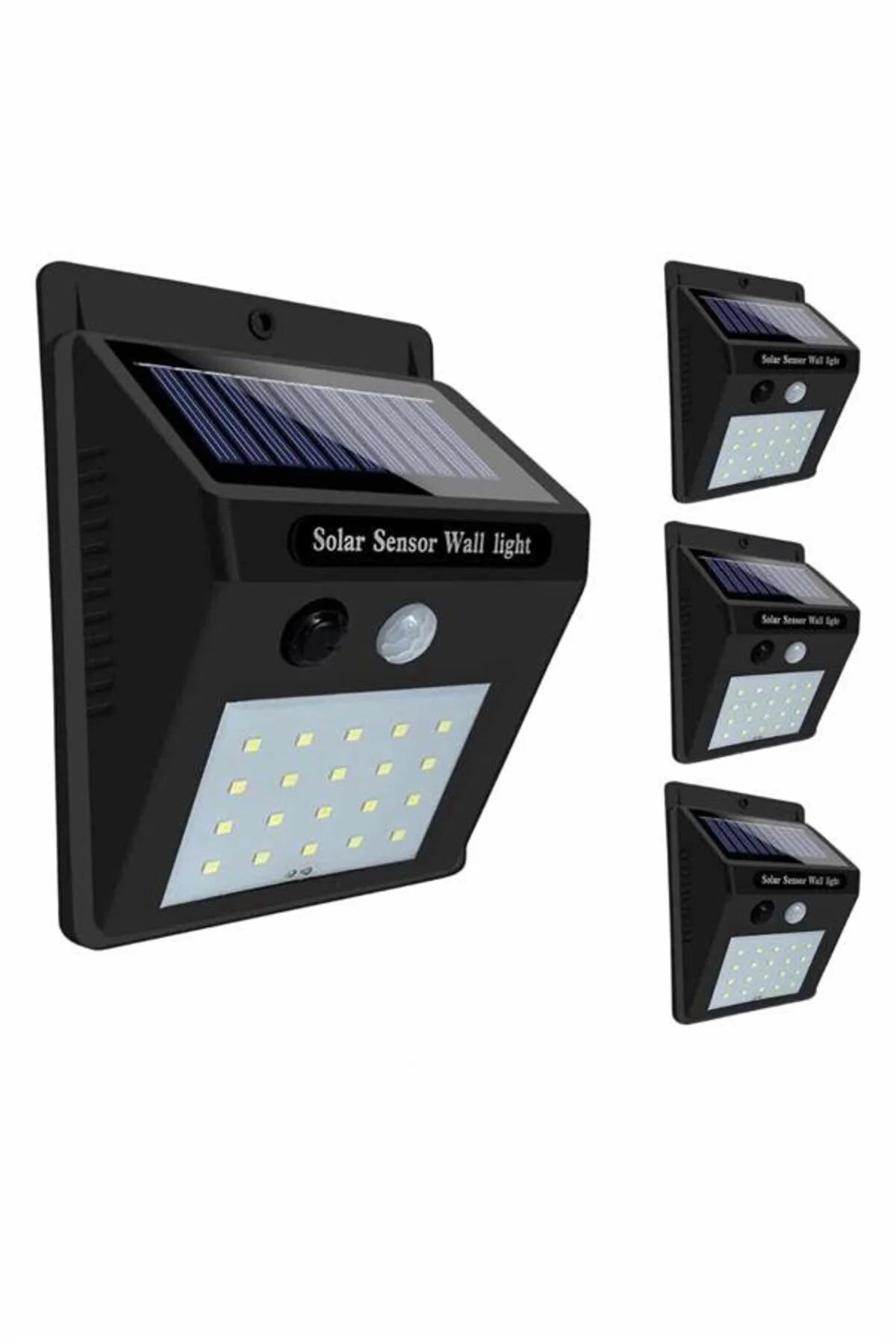 Solar Panelli 3 Lens Dış Mekan Güvenlik Kamerası Hareket Algılama