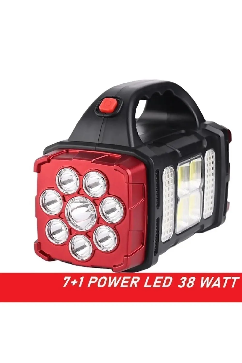 Solar Panelli El Feneri Şarjlı Işıldak Aydınlatma Ledli Usb Çıkış