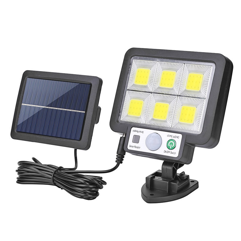 SOLAR PANELLİ HAREKET SENSÖRLÜ ÜÇ MODLU DUVAR LAMBASI (4741)