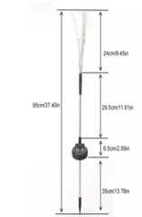 Solar Panelli Havai Fişek 150 Led Işık Saplamalı Gün Işığı 2'li Set Solar Panelli Havai Fişek 150 Led Işık Saplamalı Gün Işığı 2'li Set