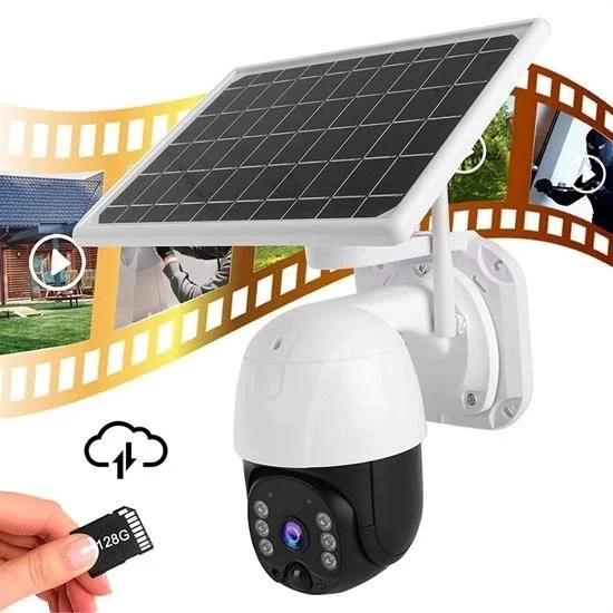 Solar Panelli Su Geçirmez Gece Görüş Destekli Wifi Bağlantılı Güvenlik Kamerası Solar Panelli Su Geçirmez Gece Görüş Destekli Wifi Bağlantılı Güvenlik Kamerası
