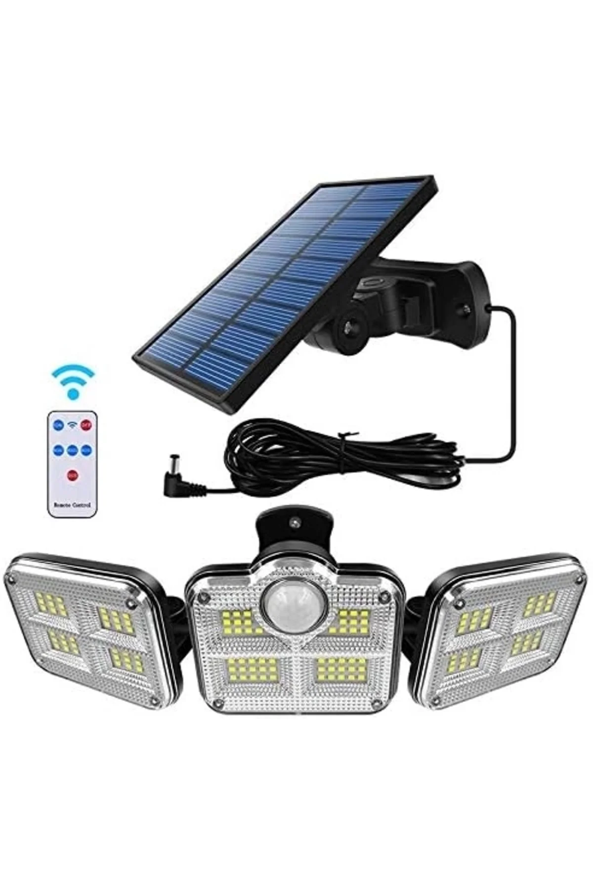 Solar Panelli Uzaktan Kumandalı 122 Led Bahçe Aydınlatması Solar Panelli Uzaktan Kumandalı 122 Led Bahçe Aydınlatması