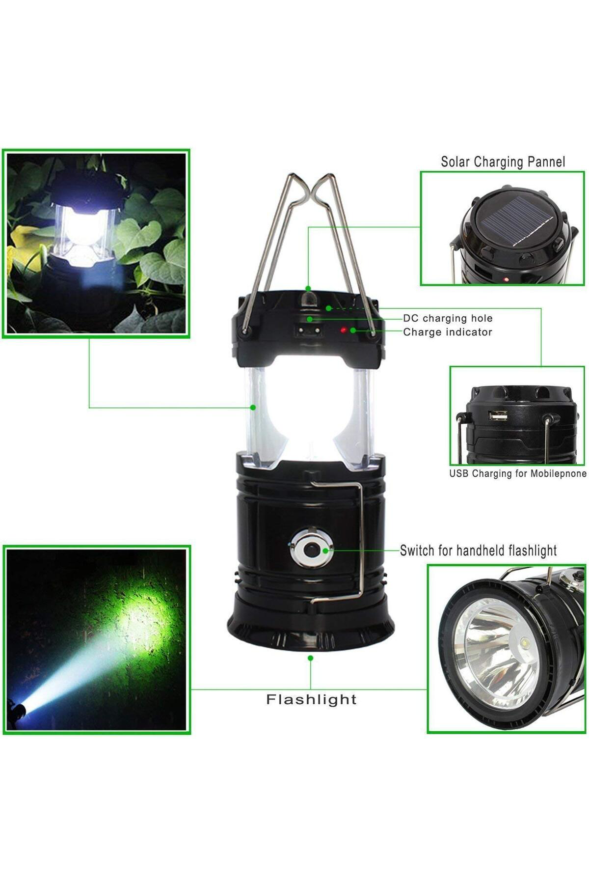 Ok Aksesuar Solar Şarj Edilebilir Çok Fonksiyonlu Kamp Lambası İşıldak Powerb Ok Aksesuar Solar Şarj Edilebilir Çok Fonksiyonlu Kamp Lambası İşıldak Powerb