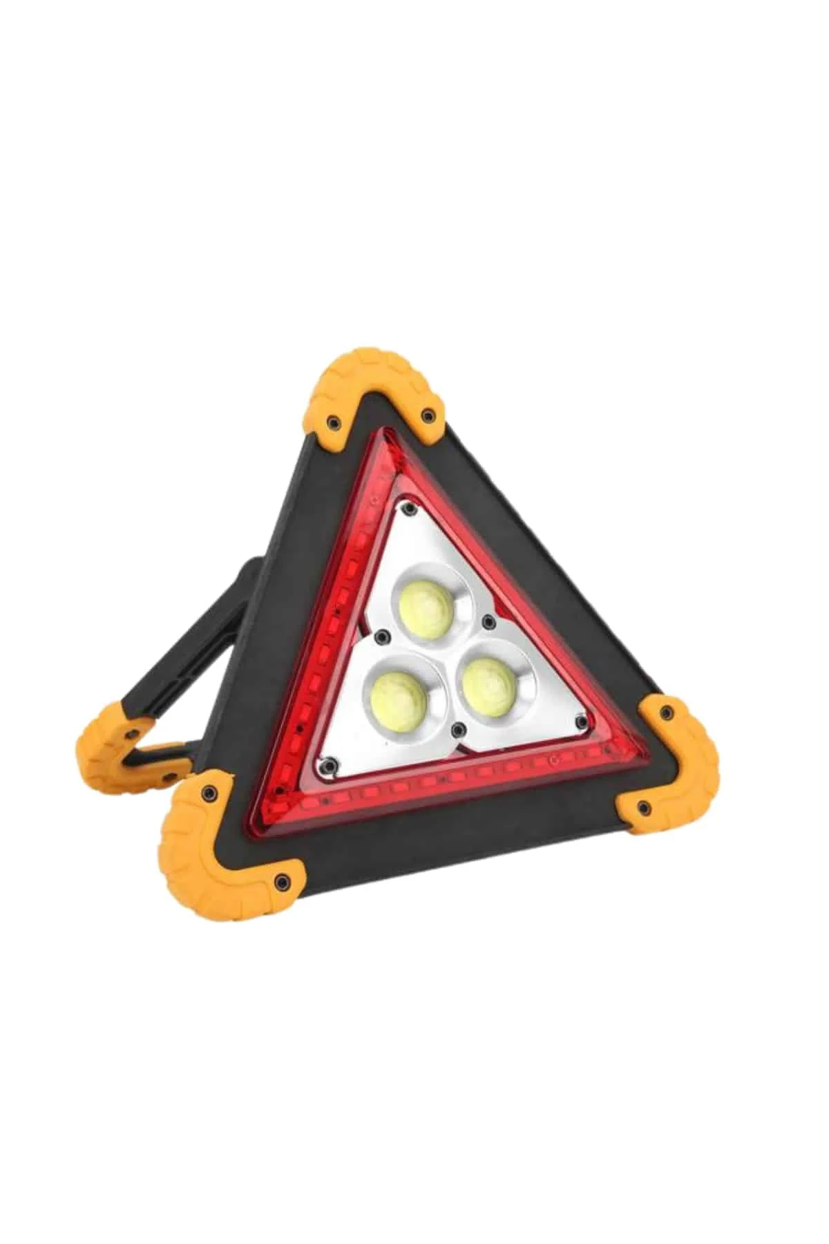 Solar Şarjlı Çok Fonksiyonlu Reflektör Işıklı Ikaz Lambası Acil D