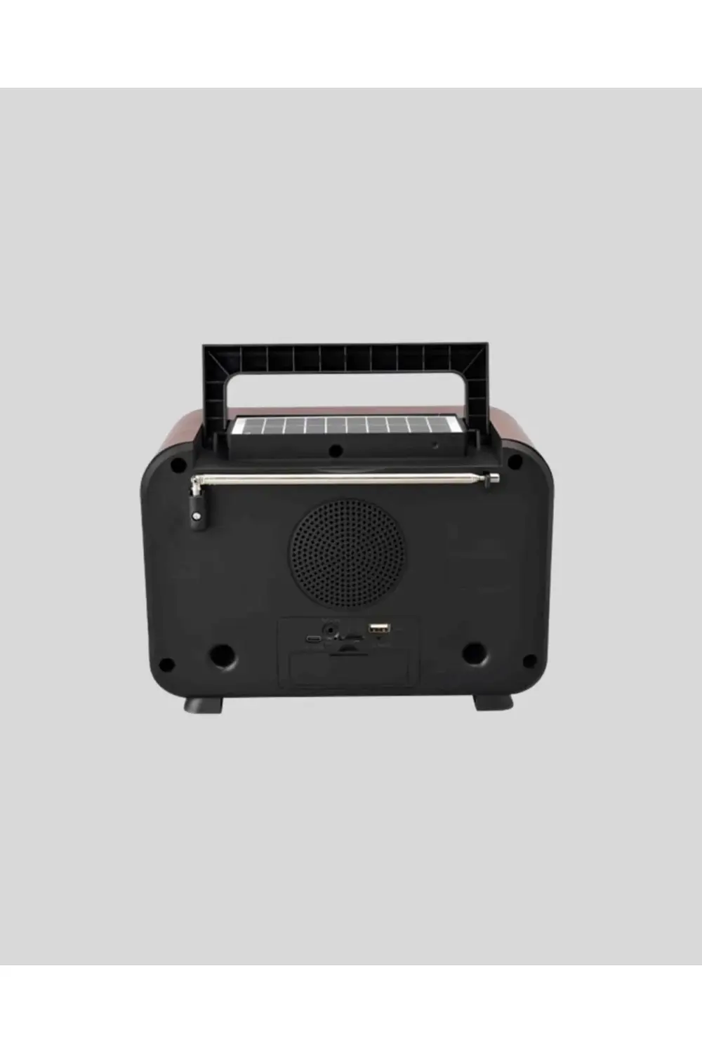 Solar Şarjlı Şömine Alev Efektli Bluetooth Hoparlör 7W Taşınabili