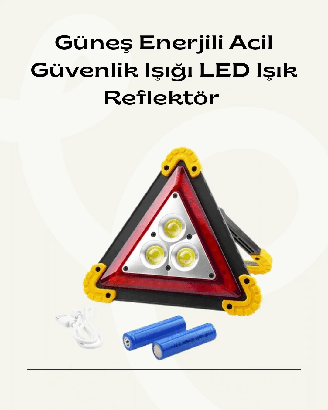 Solar Şarjlı Üçgen LED Park ve İkaz Lambası Fiyatı, Yorumları ve Özellikleri