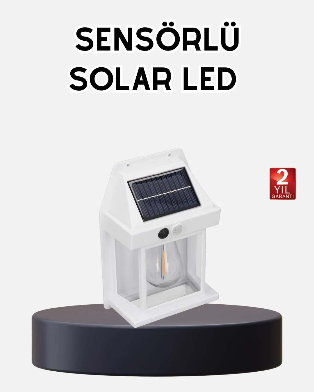 Solar Sensörlü Dış Mekan Lamba 3 Işık Modlu ve IP65 Dayanıklı Solar Sensörlü Dış Mekan Lamba 3 Işık Modlu ve IP65 Dayanıklı