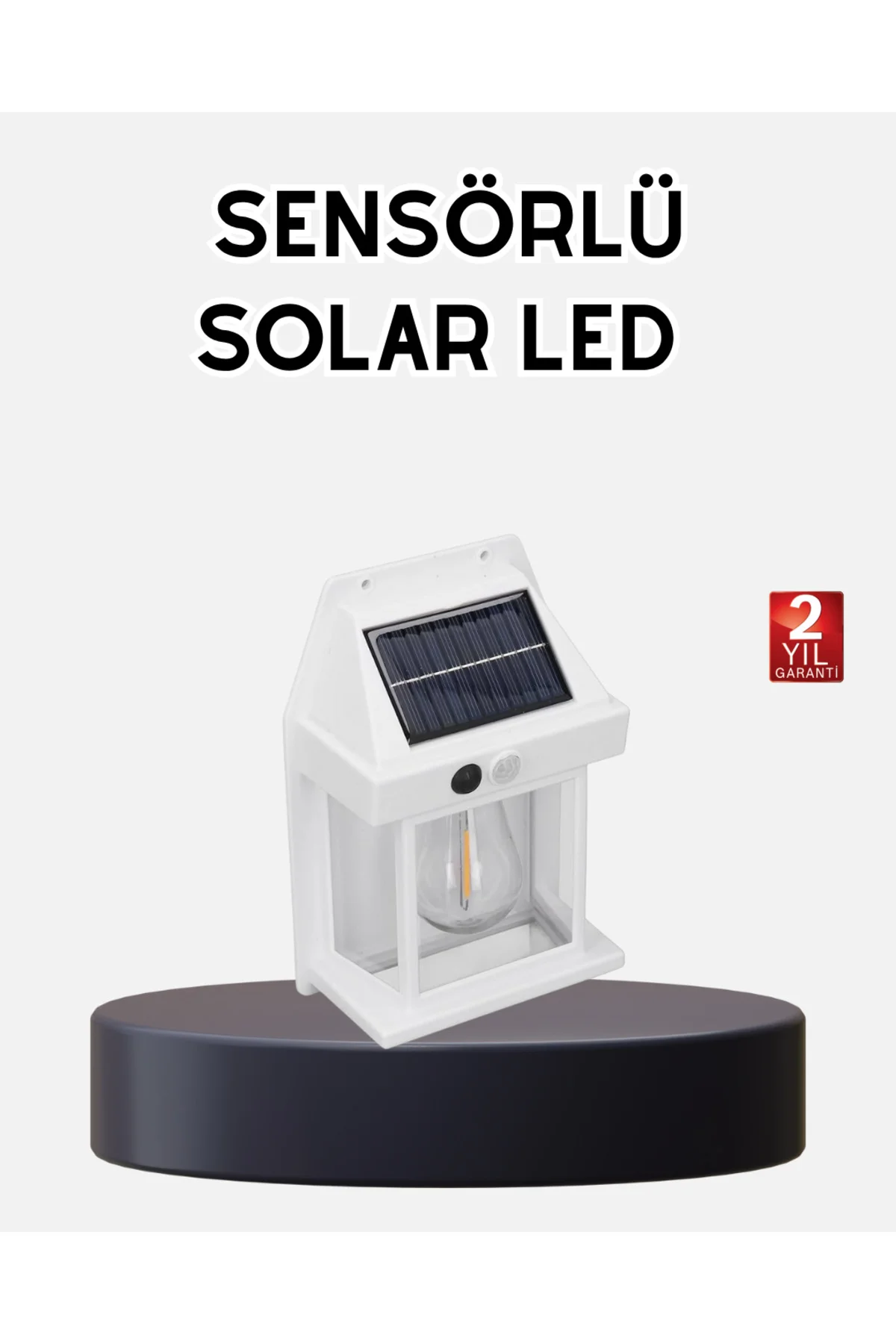 Solar Sensörlü Dış Mekan Lamba 3 Işık Modlu Ve Ip65 Dayanıklı