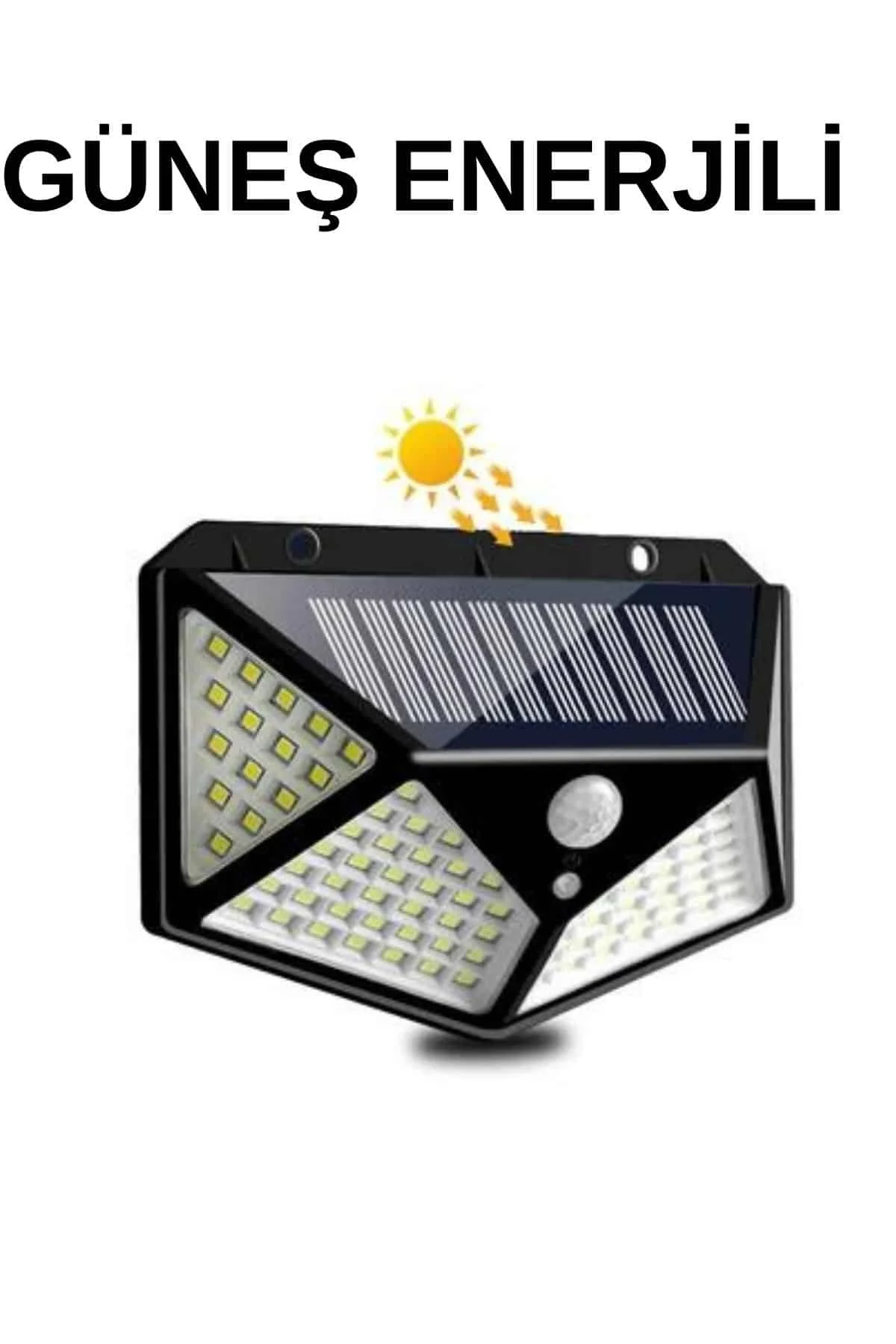 Solar Sensörlü Duvar Lambası Bahçe Lambaso Parlak Beyaz Işık Suya Dayanıklı Solar Sensörlü Duvar Lambası Bahçe Lambaso Parlak Beyaz Işık Suya Dayanıklı - Görsel 2