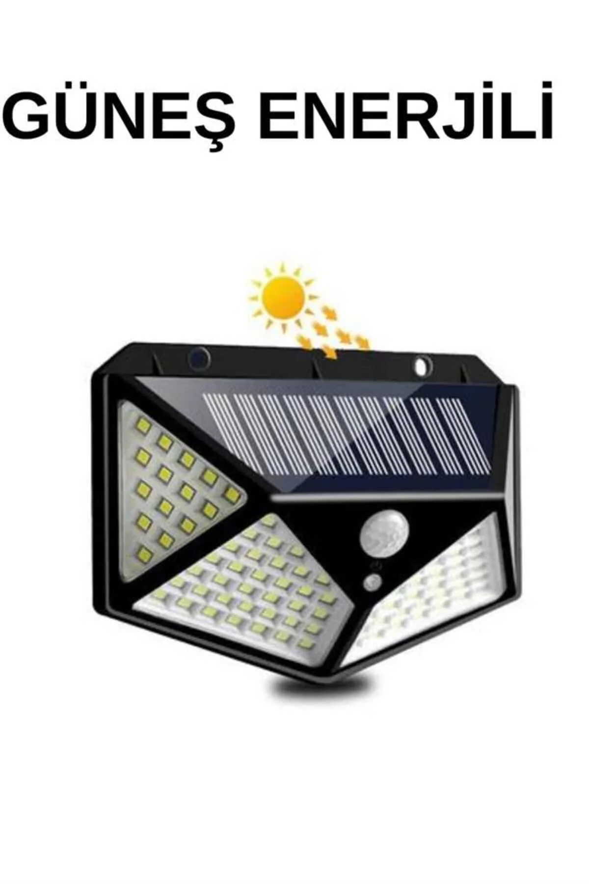 Solar Sensörlü Duvar Lambası Bahçe Lambaso Parlak Beyaz Işık Suya
