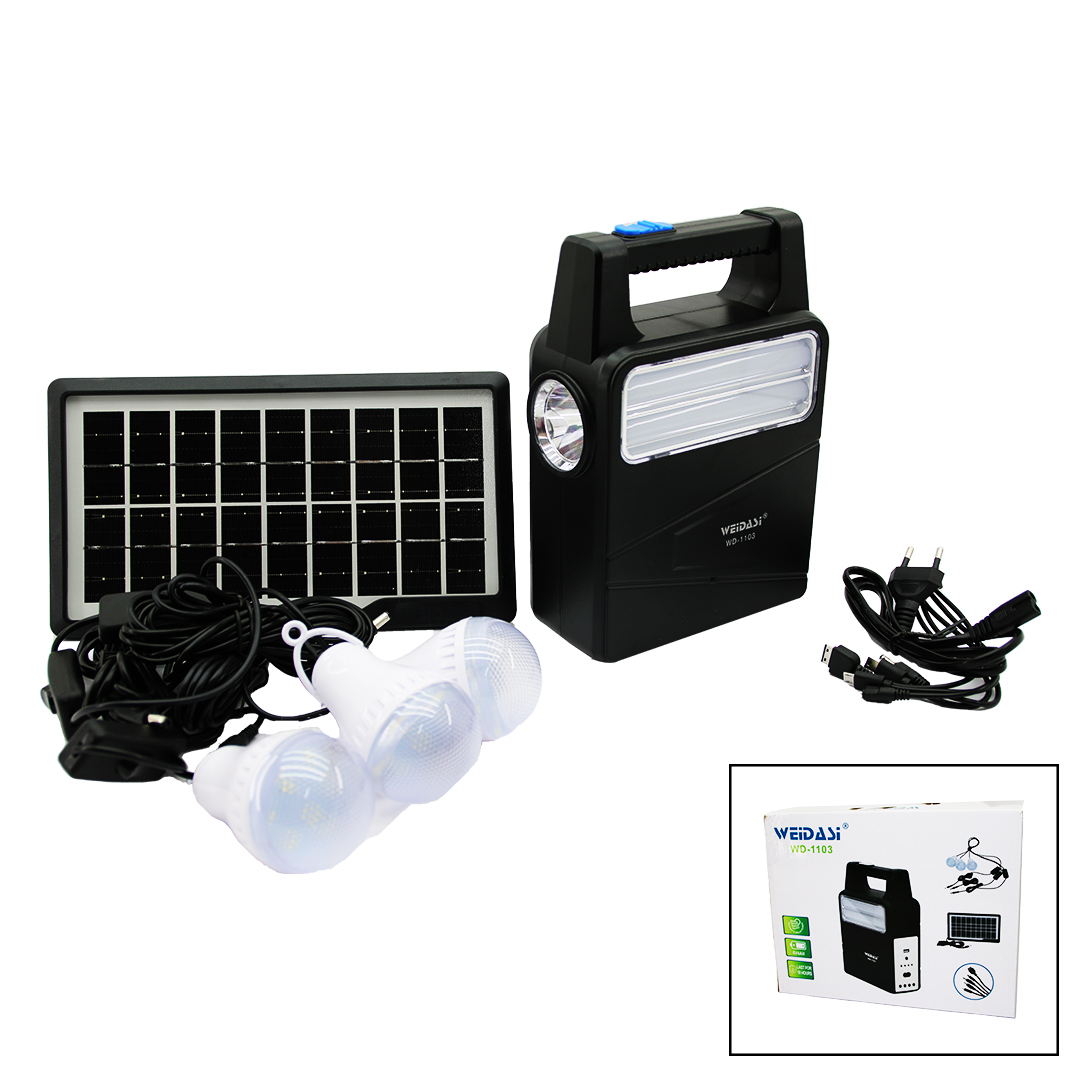 SOLAR SEYYAR PANELLİ - FİŞ ŞARJLI 2İN1 DİKEY MODEL EL FENERİ  - 3