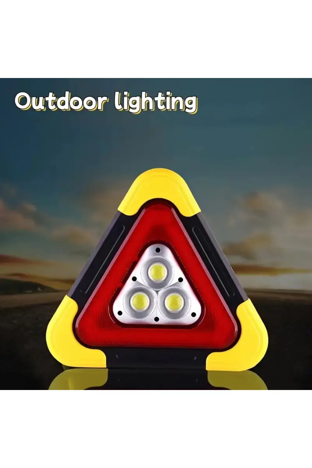 Solar Üçgen Reflektör Şarjlı Işık Powerbank Özellikli Katlanabili