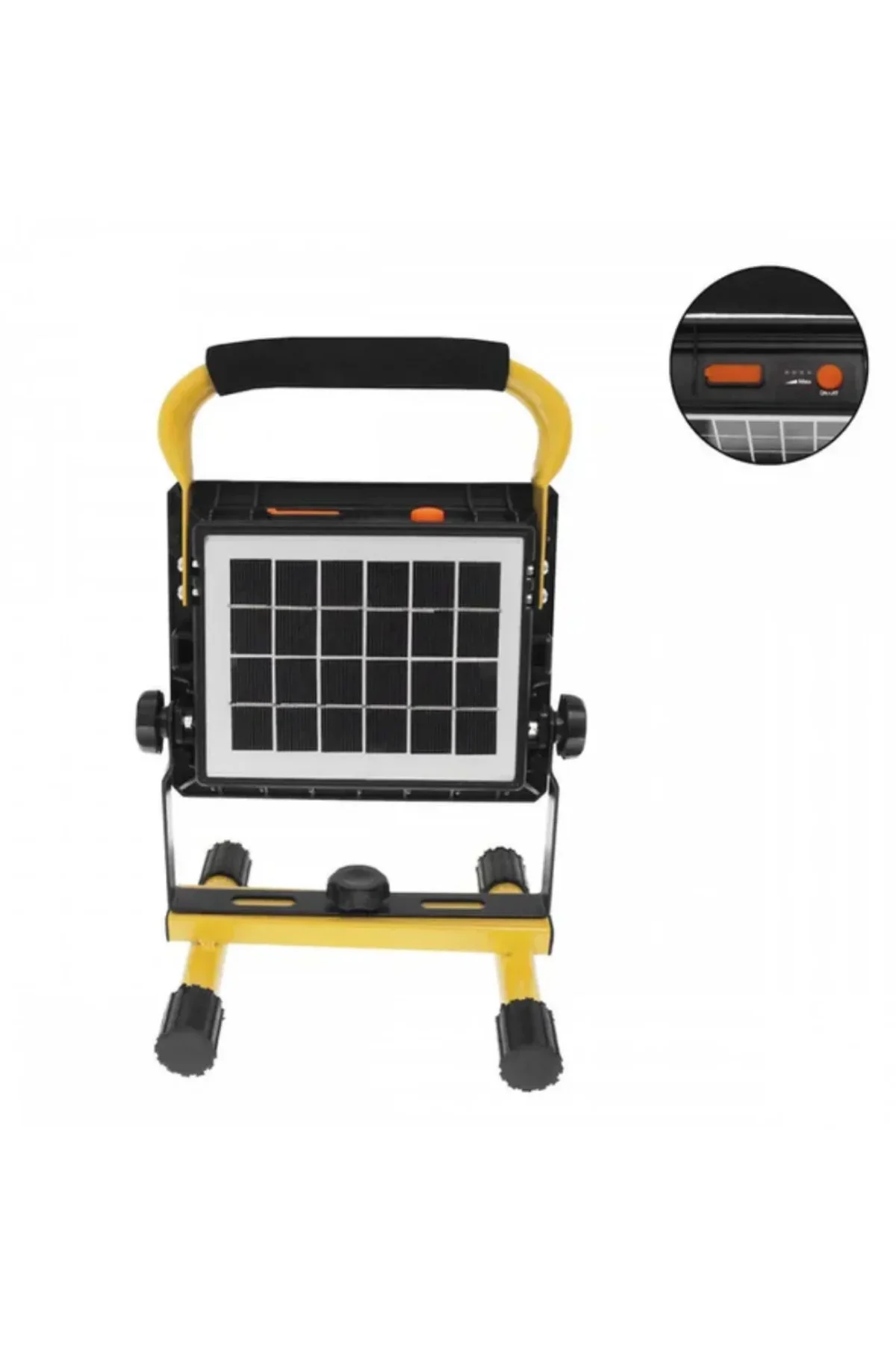 Solar ve USB Şarjlı Güçlü LED Çalışma Lambası Ayarlanabilir Açılı Kamp Feneri