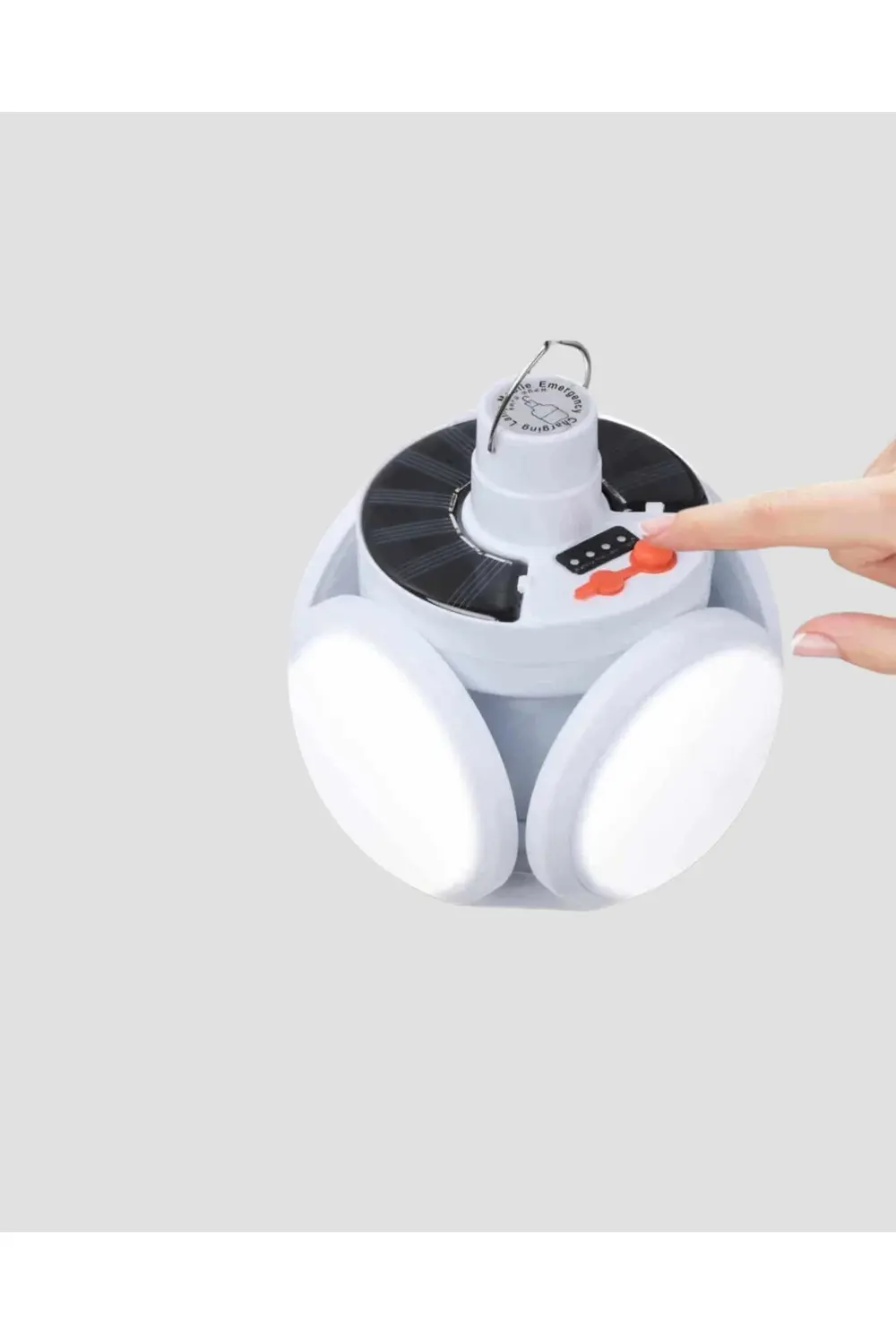 Solar ve USB Şarjlı Su Geçirmez Katlanabilir LED Lamba