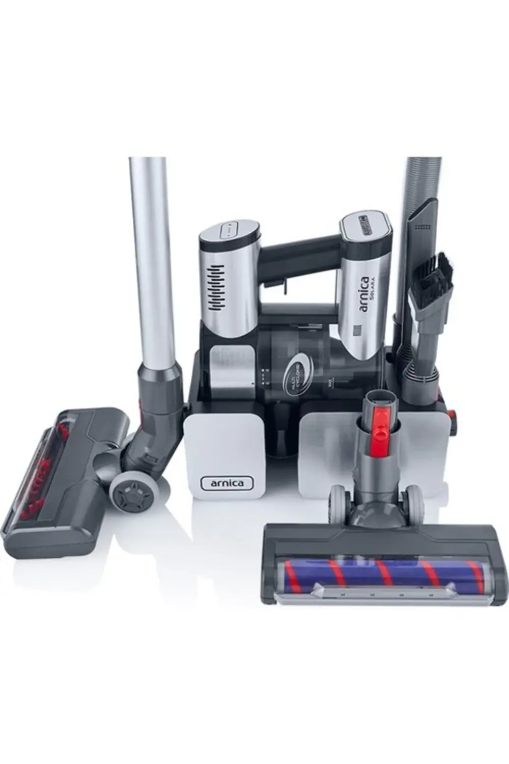 Arnica Solara Şarjlı Dik Süpürge Gümüş 28.8W