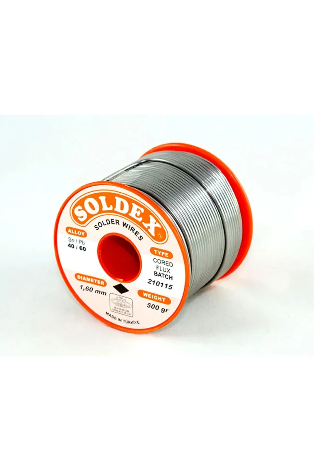 Soldex 40-60 Lehim Teli 500 Gr 1.6 mm- Sn:40 / Pb:60