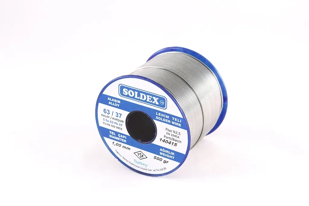Soldex 63-37 Lehim Teli 200 Gr 0,75 Mm, Sn:63 - Pb:37